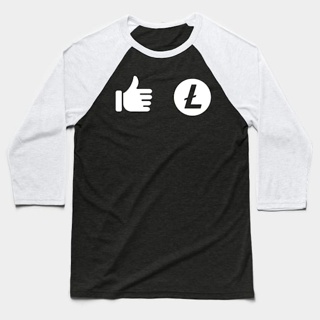 Like Litecoin! Baseball T-Shirt by  EnergyProjections